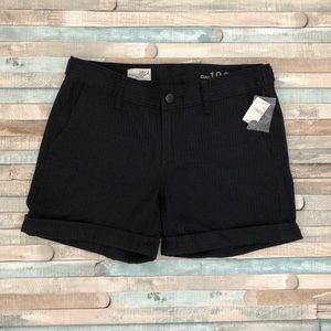 “Real Straight” Pinstriped Trouser Shorts